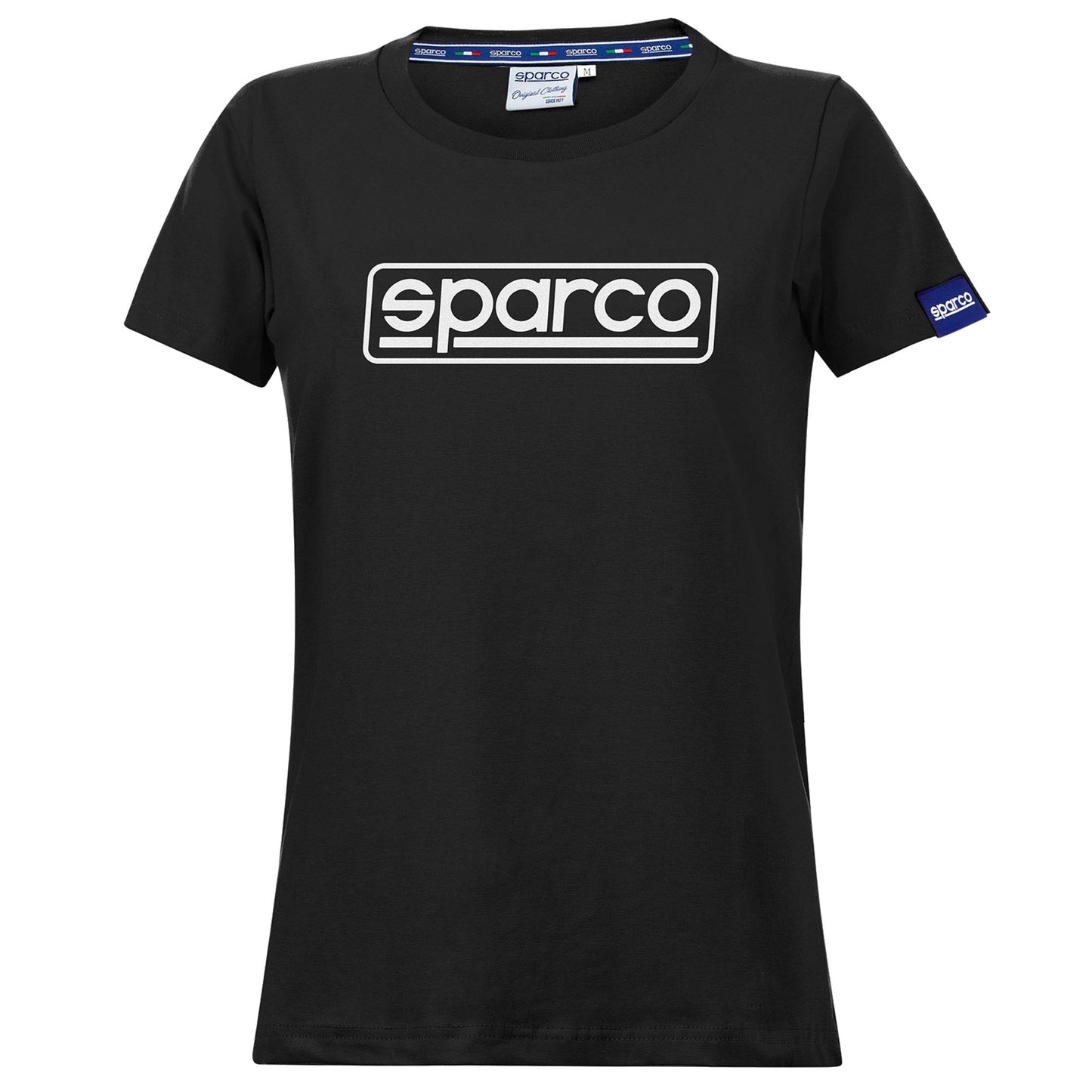 01325 Neu 2023 Sparco Damen-Rahmen-T-Shirt aus Baumwolle, 2 Farben für Damen und Mädchen