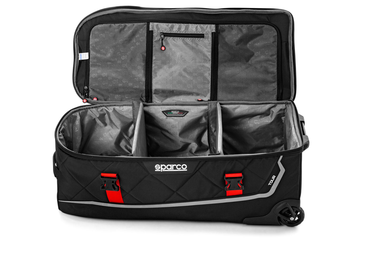 Sparco TOUR Racewear Trolley Bag Racing Driver Travel Transport 127L 40x84x38cm