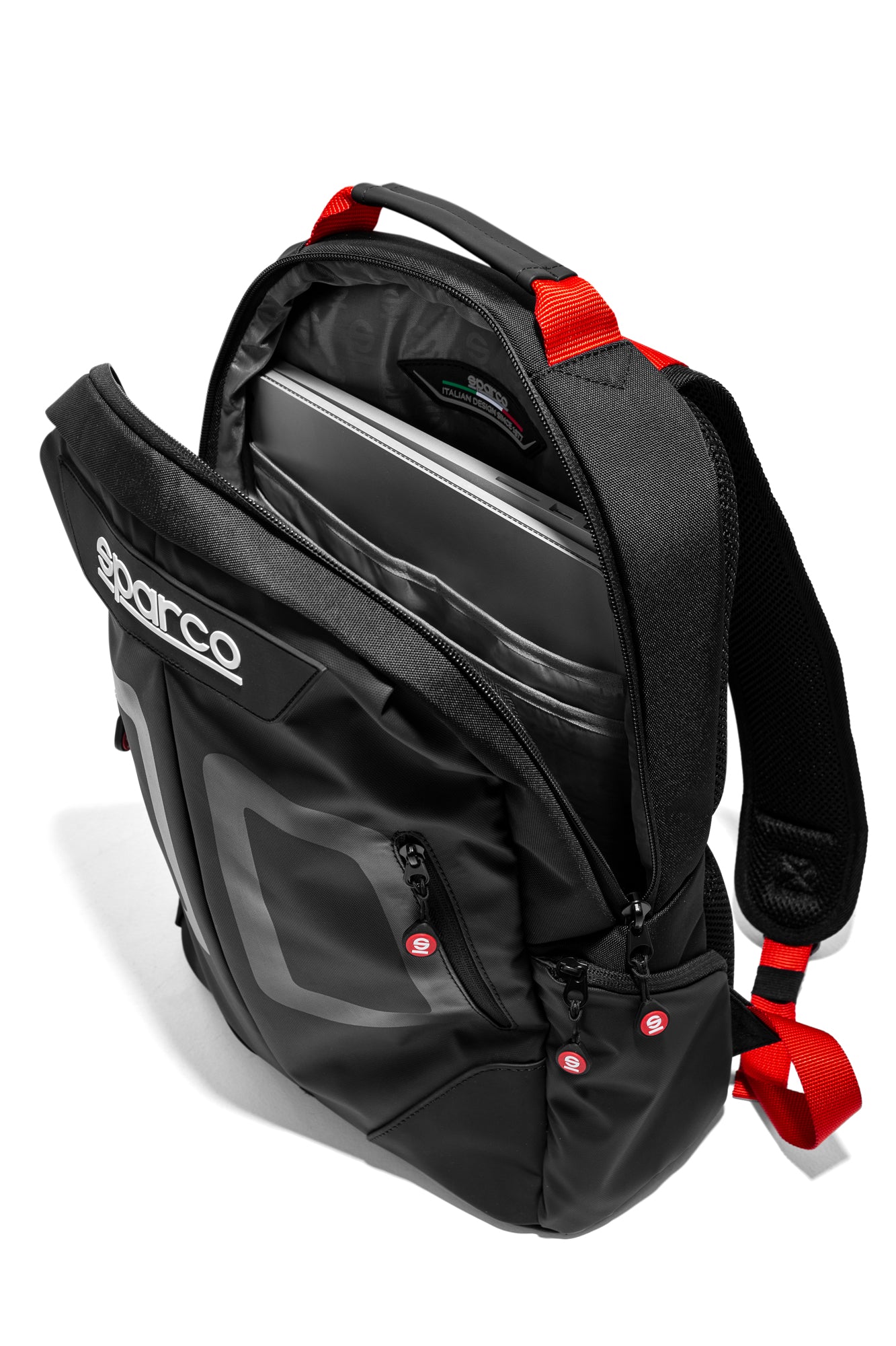 New Sparco Stage 16L Adjustable Shoulder authentic Strap Backpack Rucksack Black/Blue