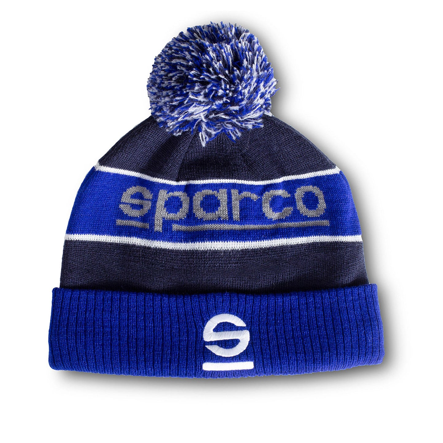 Sparco REFLEX Karting Childrens Beanie Kids Bobble Hat in Wool/Acrylic L18xH19