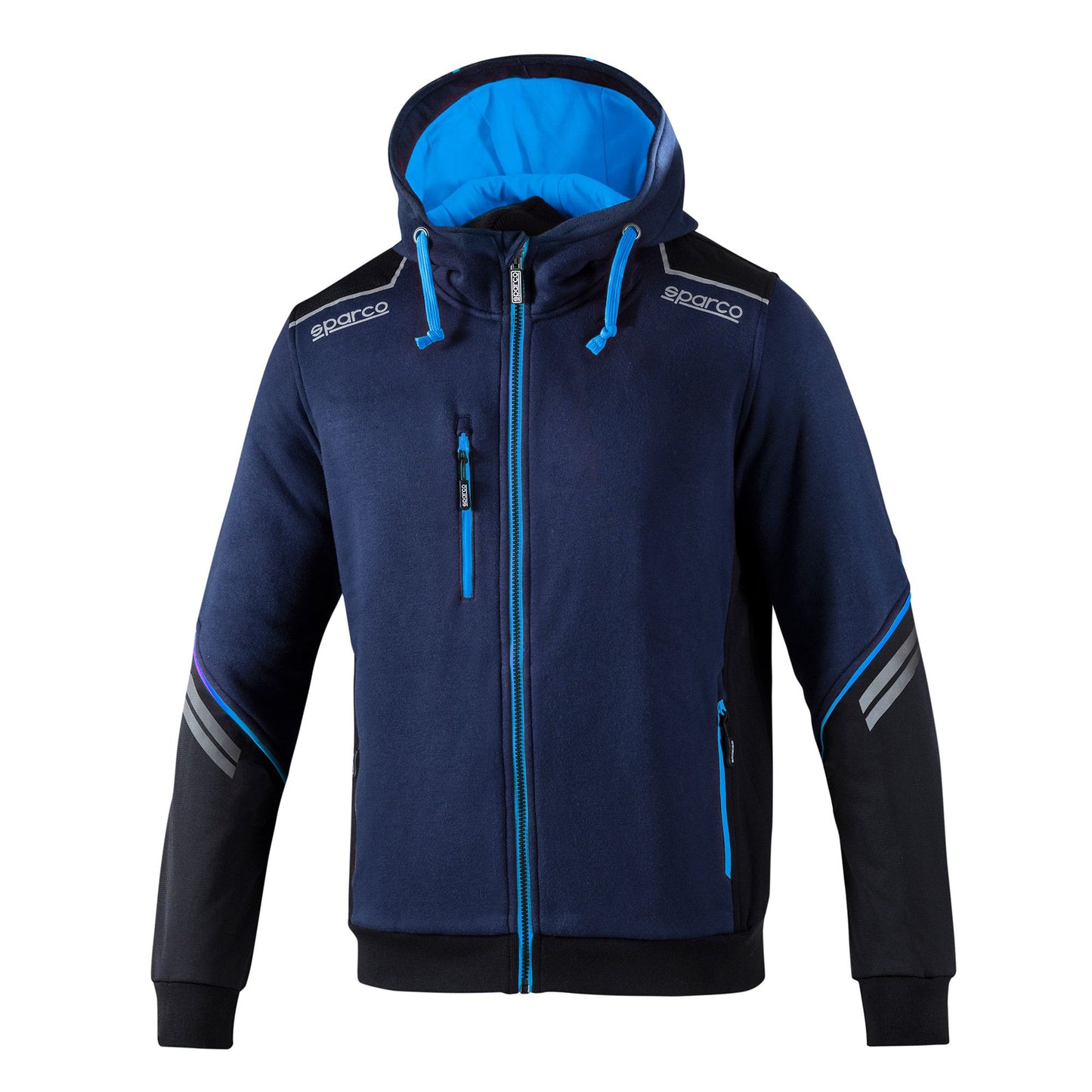 02414 Nouveau 2023 Sparco Technical Full Zip Hoodie Sweat à capuche Mechanic Workwear Pitcrew