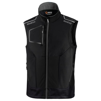 02419 Nouveau gilet technique Sparco 2023 pour mécanicien Workwear Pitcrew Team