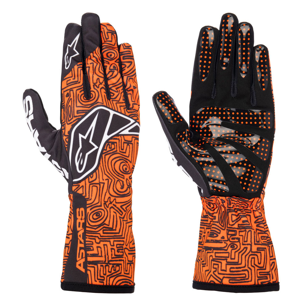 New! 3553023 Alpinestars 2023 Tech-1 K Race V2 Karting Gloves Vertical Design