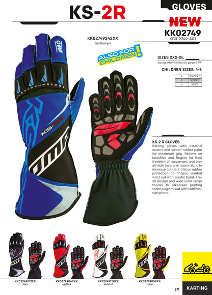 KK02749 OMP KS-2R Kart Gloves