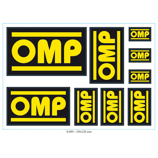 X/889 OMP Sticker Sheet